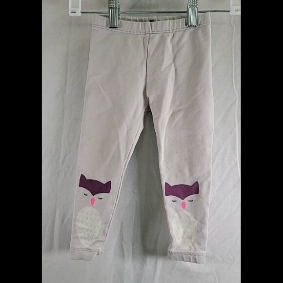 Tea Owl Print Leggings Size 18-24 MO - Picture 1 of 3